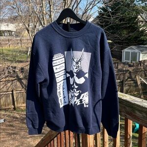 My Hero Academia navy crewneck sweatshirt